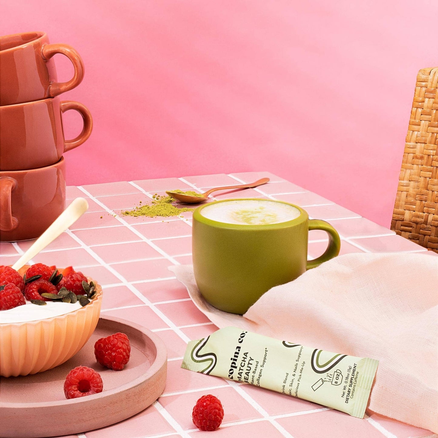 Matcha Plant-Based Collagen Boost Latte Stick Pack