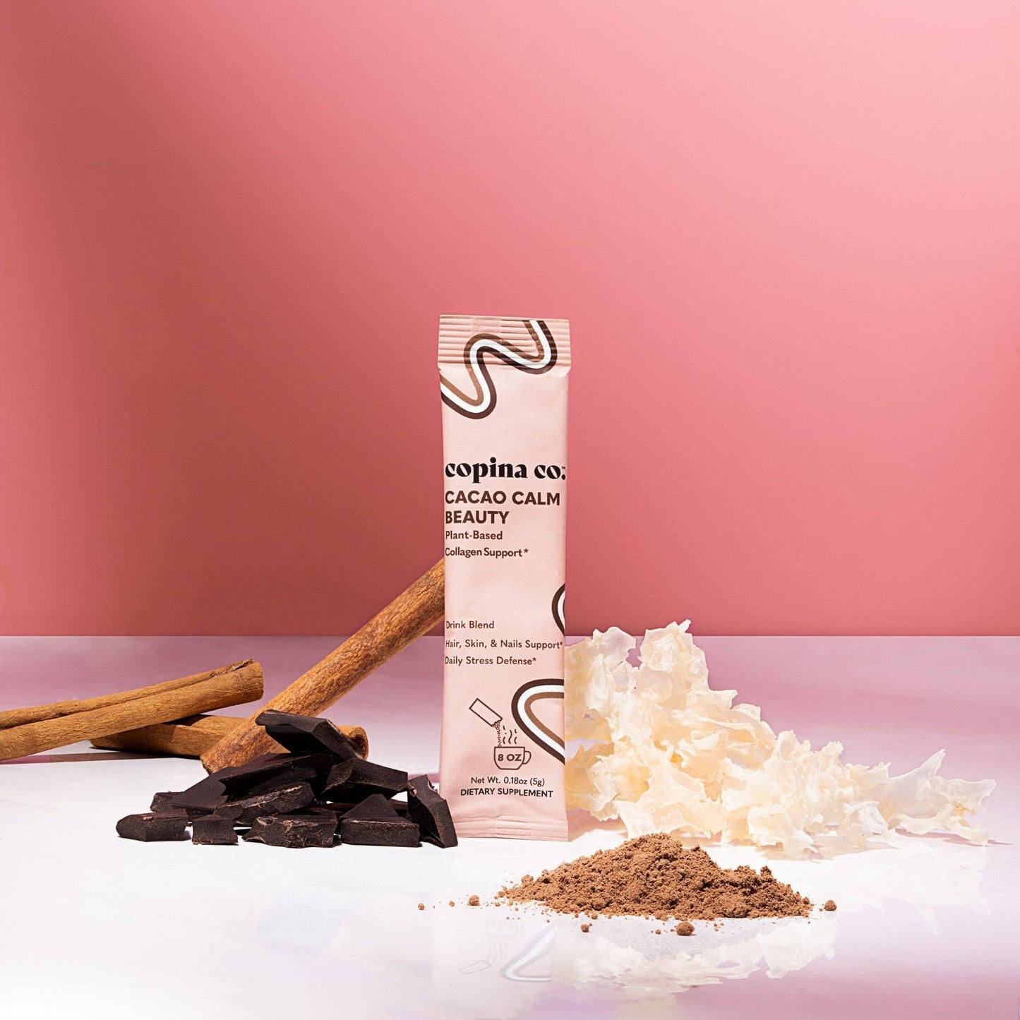 Cacao Calm Beauty Plant-Based Collagen Packet